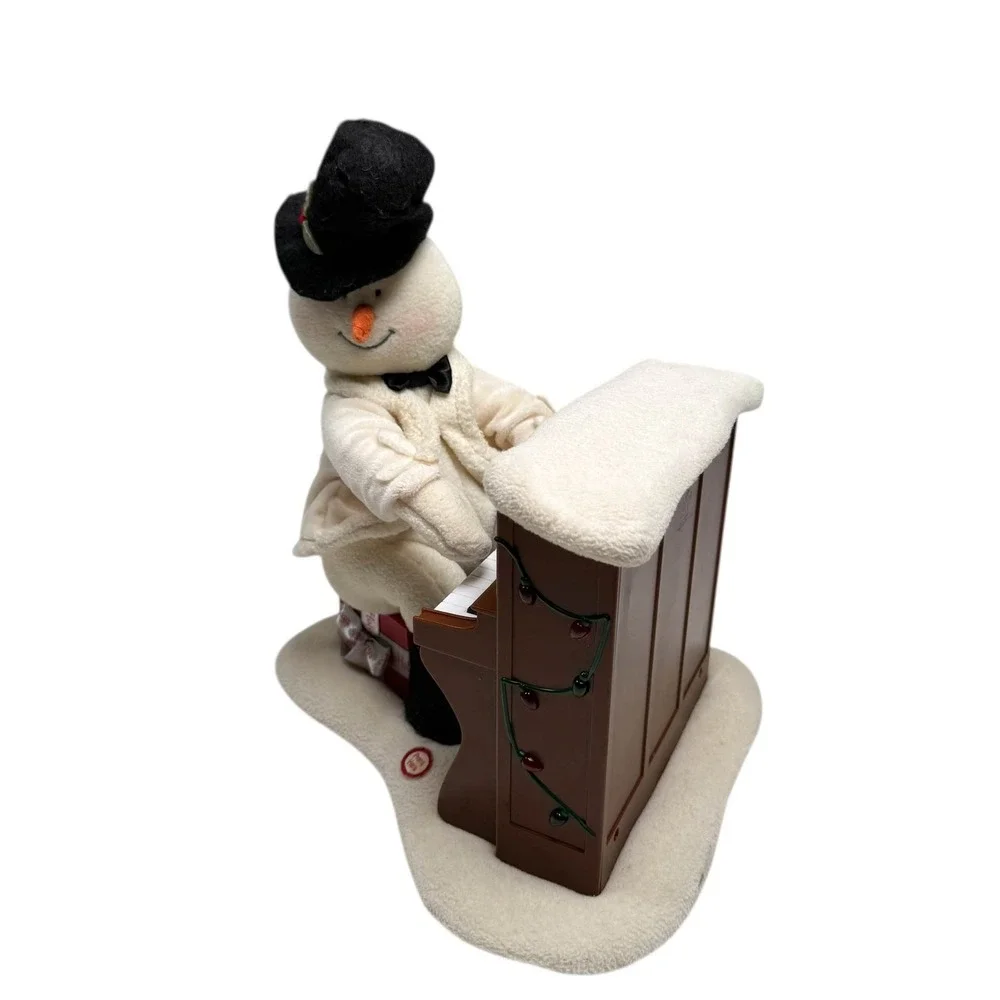 Hallmark Jingle Pals Plush Snowman Playing Piano NOT WORKING For Parts